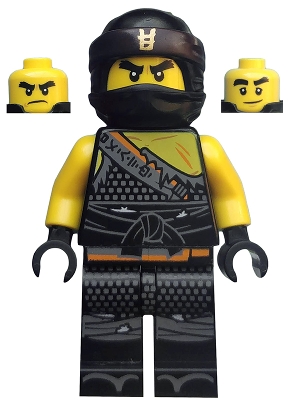 LEGO Ninjago Figur Cole Hunted Gold Asian Symbol BL4