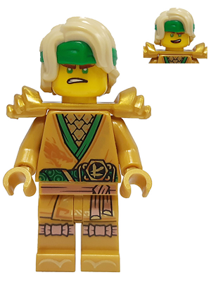 LEGO Ninjago Figur - LLoyd Gold Legacy Hair NJO2-12A