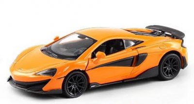 VN Cars 1:32 Bilar metall Pullback 13cm McLaren 600LT Orange 72