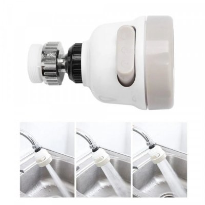 Kök köksblandare kran Tillbehör - munstycke till kökskran/blandare 360 graders 3 lägen VIT