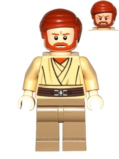 Lego Figurer Star Wars Obi Wan 75012 Tan legs BL1