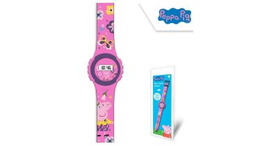 Hasbro Peppa Pig Greta Gris 17018 Barnklocka Barn Klocka Digital Rosa 22cm