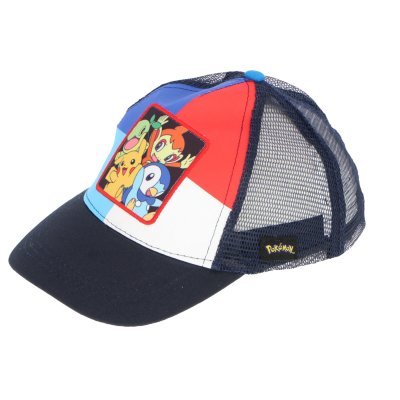 Keps Cap Barn Baseball Hat POKEMON 0181 Svart/röd/Blå/vit 54/56cm VÄLJ