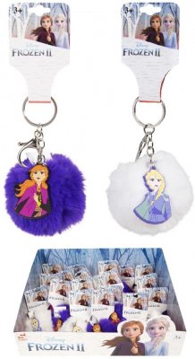 Leksaker Disney Frost Frozen Anna Nyckelring Pompom LILA rest 7
