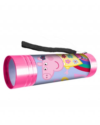 Peppa Pig Greta Gris Alu Torch Ficklampa Flashlight LED 9cm ROSA