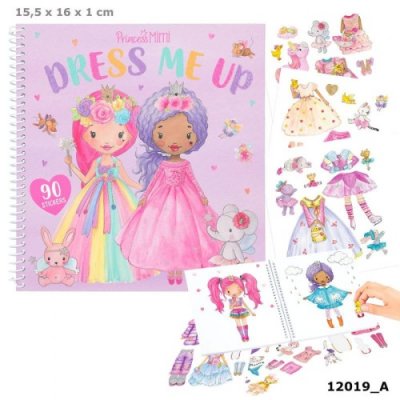 Top Model Pyssel bok Princess MIMI Dress me up + 90 stickers