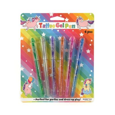 Leksaker Tattoos Pennor 11902 Tattoo Gel Pen Tatueringspennor 6st