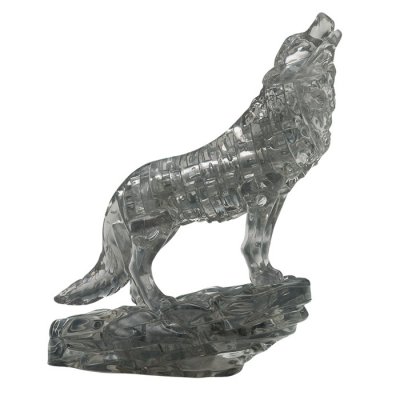 Robetoy Crystal kristall Puzzle Pussel Jig-saw 3D Svart Black Wolf 37st bitar
