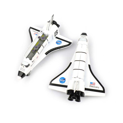 Leksaker metall Rymdfärja Space Shuttle Pullback Funktion Vit 62988