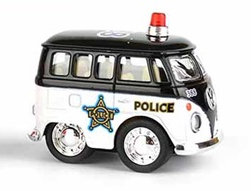 Leksaksbilar Cars Bilar Mini Buss Van Police Polis med pullback 61539