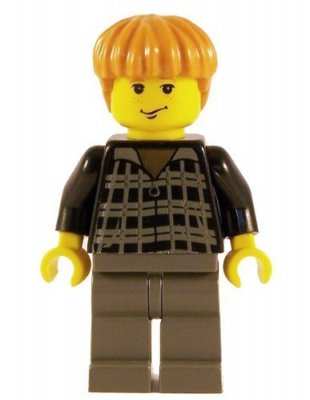 Lego Figurer Harry Potter Ron Svart Klassisk
