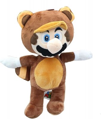Leksaker Super Mario Gosedjur Plush 28CM MARIO RACOON BRUN
