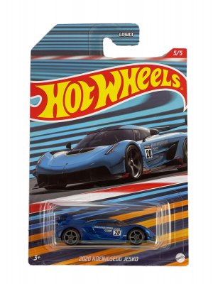 Hot Wheels Mattel Cars Bilar 6cm HFW32 Koenigsegg Josko Blå 5/5