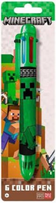 MINECRAFT Pyssel Bläckpenna 6st färger COLOR PEN