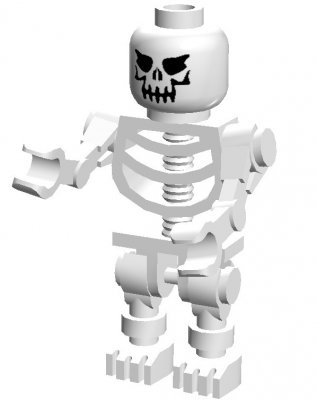 LEGO Figur - Skelett Spöke  LF25-2