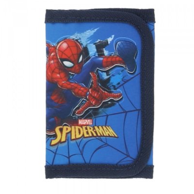 Plånbok Wallet 1686 Marvel Spider-man Spiderman BLÅ 13x10cm