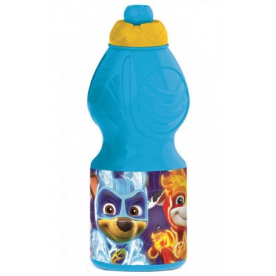 Paw Patrol 7332 Comic Vattenflaska Barn Bottle Dricksflaska 400ml Blå med gul kork