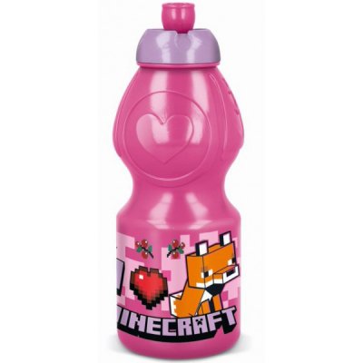 Minecraft 47432 Comic Vattenflaska Dricksflaska Bottle 40cl Rosa