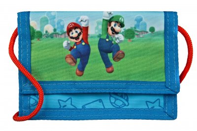 Plånbok Barn Barnplånbok MB7000 Wallet 13x10cm Super Mario Bros BLÅ