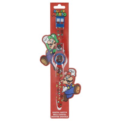 Super Mario Watch 4234 Armbandsur Luigi Mario Klocka Digital Röd 22cm