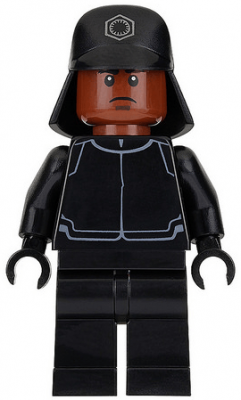 Lego Figurer Star Wars first order crew member Trooper Brown Head BL5