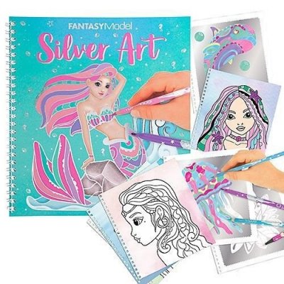 Top Model Pyssel bok Fantasy Silver Art Ocean 2020