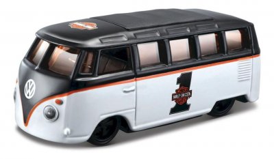 Cars Bilar metall Harley Davidson 1:64 Volkswagen Van Samba rest 9