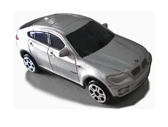 VN Bilar Cars metall 1:64 BMW X6 3002 Silver mörkgrå