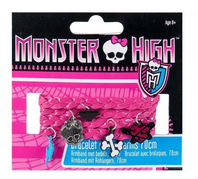 Monster High Smycke Armband 70cm - Rosa