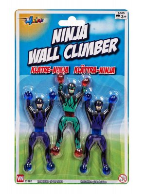 VN Leksaker Sticky Klibbiga Klättrande Ninjas 3st Ninja Wall Climbers