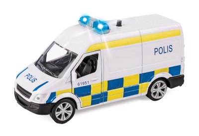 Cars Bilar Bil Police - Skpåbil Polisbil Van Light & Sounds 13cm