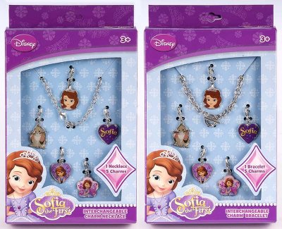 Disney Sofia The First - 1st Smyckeset med charms mm