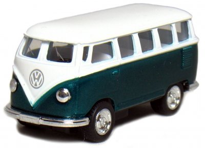 Cars Bilar 1962 Volkswagen VW Buss 61935 1:64 metall 6cm Grön