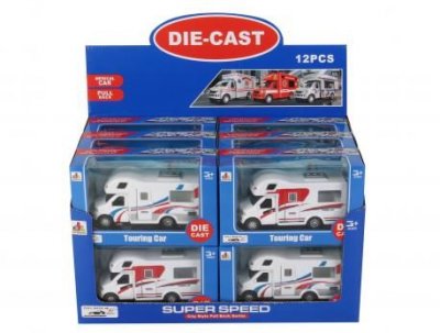 Alrico 4518 Cars Bilar Touring Cars Husbil Pullback 15cm VIT rest 99
