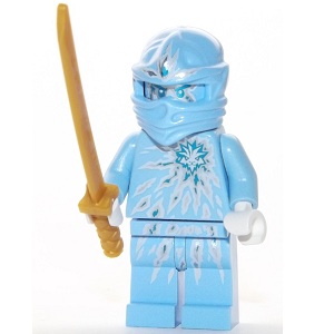 LEGO Ninjago Figur - Zane NRG ljusblå NJO1-15