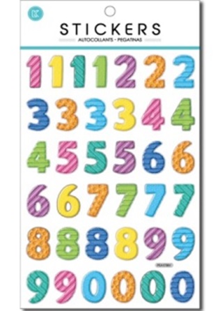 Suntoys 1056 Pyssel Leksaker Stickers 37st metallic 3D-Siffror 2